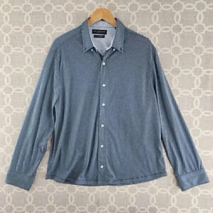Nick‎ Graham Pattern Stretched Button Down Men's Shirt XL